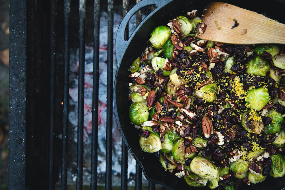 Emma Frisch Bacon Brussels Sprouts with Pecans & Cranberries