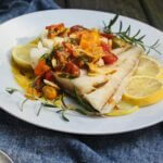 Emma Frisch Baked Alaskan Black Cod with Braised Tomatoes Ingredients