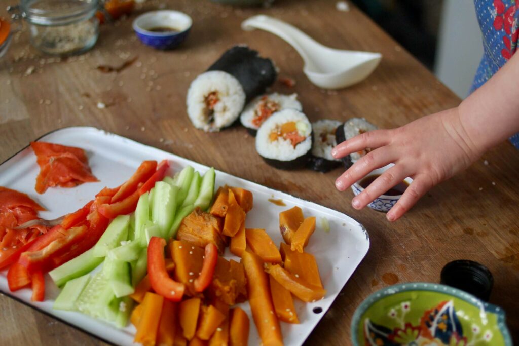Emma Frisch Kid-Friendly Sushi Rolls Ingredients