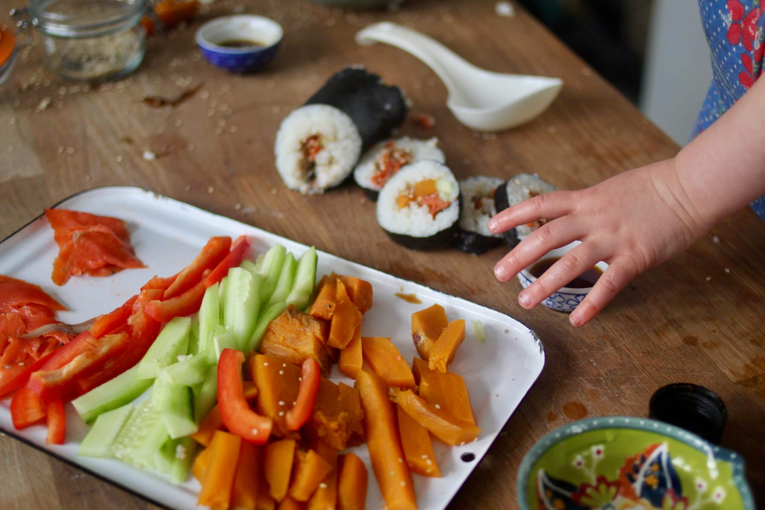 Emma Frisch Kid-Friendly Sushi Rolls Ingredients