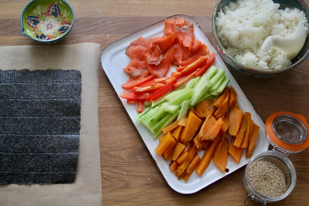 Emma Frisch Kid-Friendly Sushi Rolls Recipe