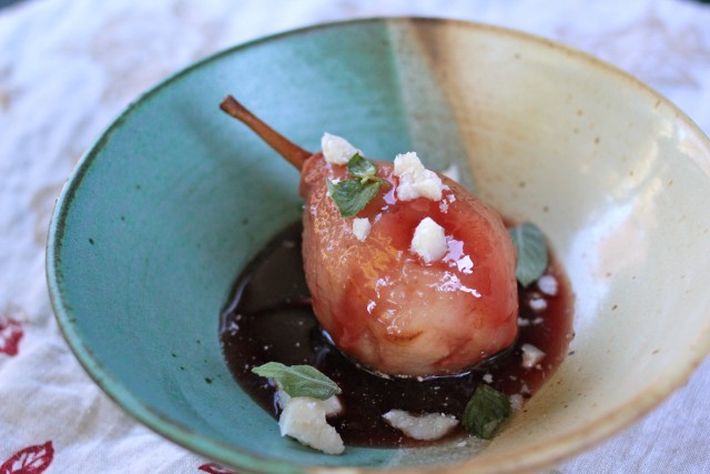 Emma Frisch Pomegranate Poached Pears with Parmigiano-Reggiano Ingredient