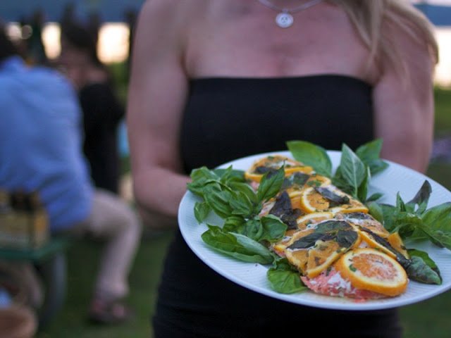 Emma Frisch Orange & Basil Grilled Wild Alaskan Salmon (and an Amazing Pyramid of Women) Recipe