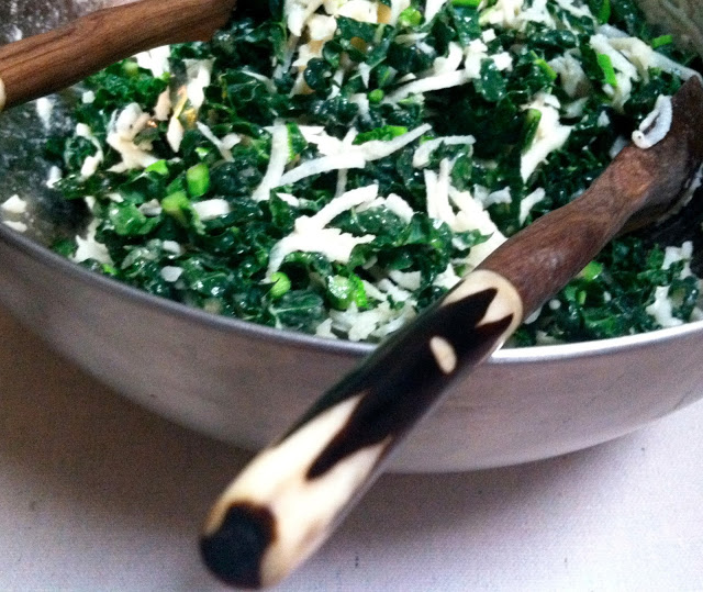 Emma Frisch Kohlrabi and Kale Salad with Lemon-Tahini Dressing Recipe